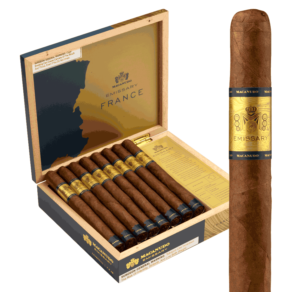 Macanudo Emissary France Churchill / 7 x 48 Box of 16