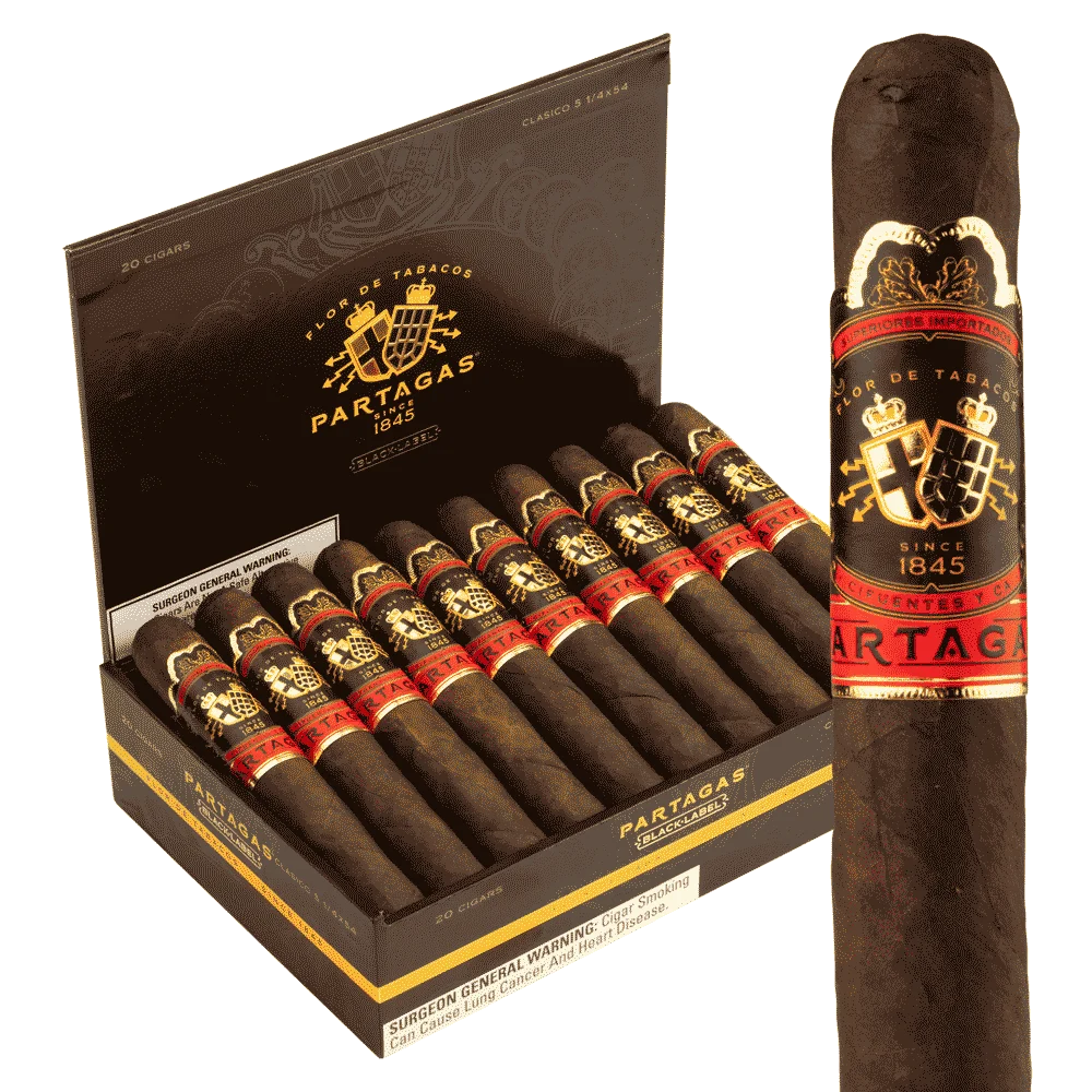 Partagas Black Label Clasico / 5.25 x 54 Pack of 10