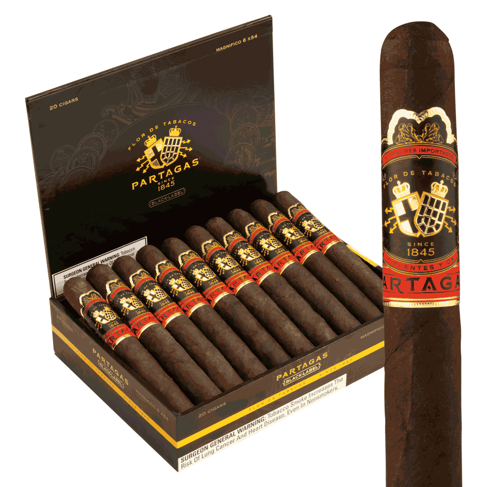 Partagas Black Label Magnifico / 6 x 54 Pack of 10