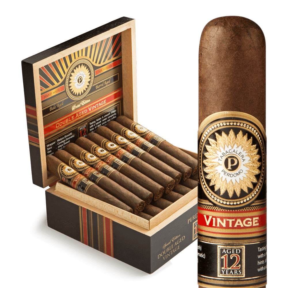 Perdomo Double Aged 12 Year Vintage Maduro Epicure / 6 x 56 Box of 24