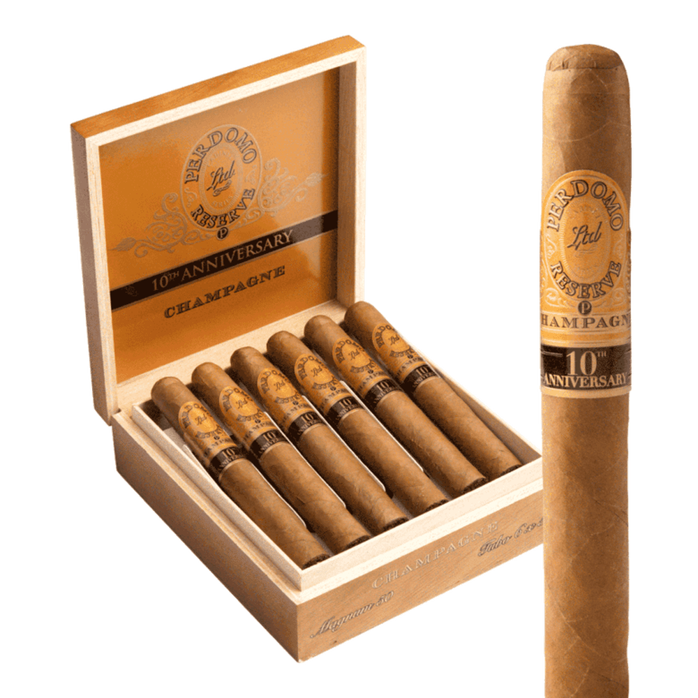 Perdomo Reserve 10th Anniversary Magnum Tubos / 6 x 50 Box of 12