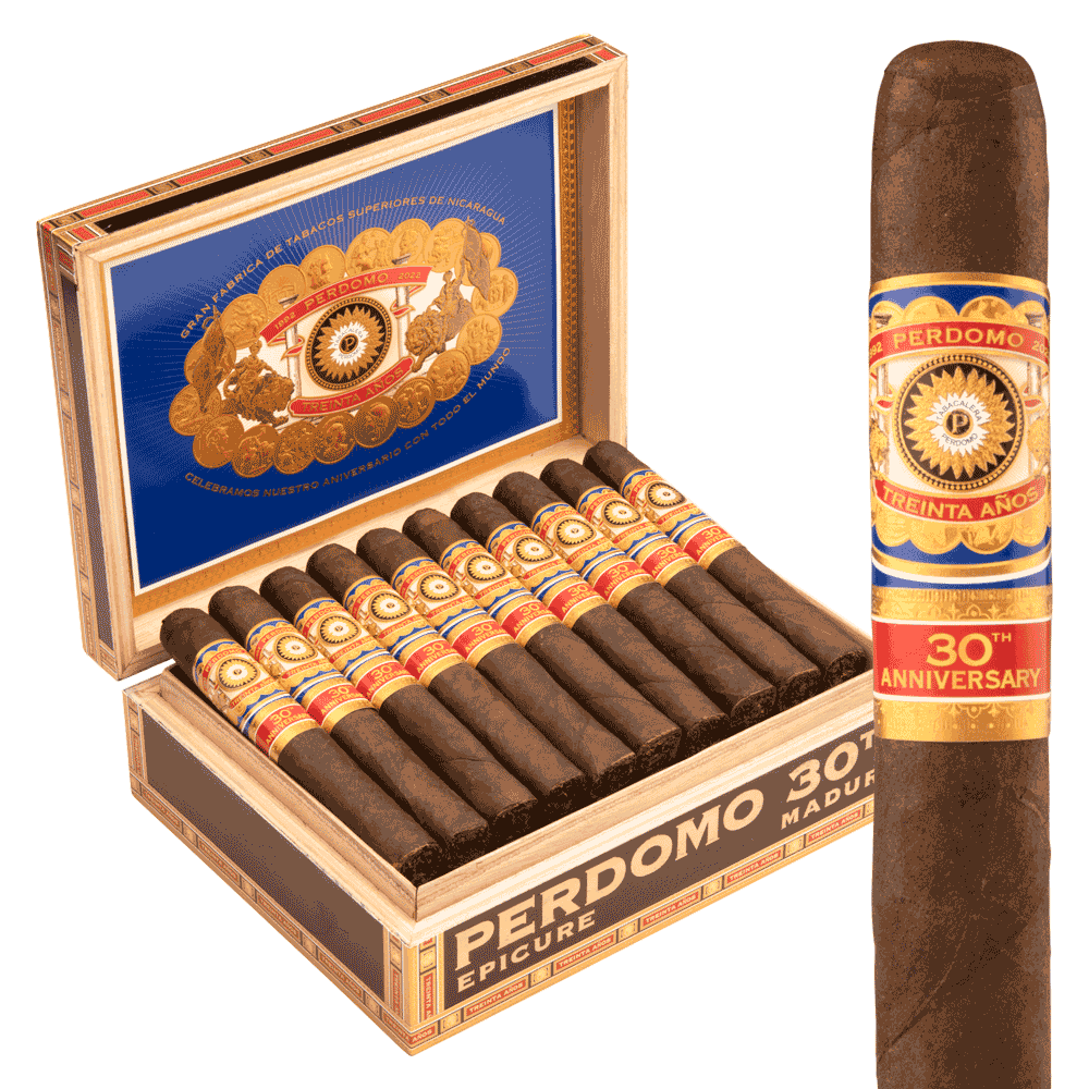 Perdomo 30th Anniversary Maduro Epicure / 6 x 54 Box of 30