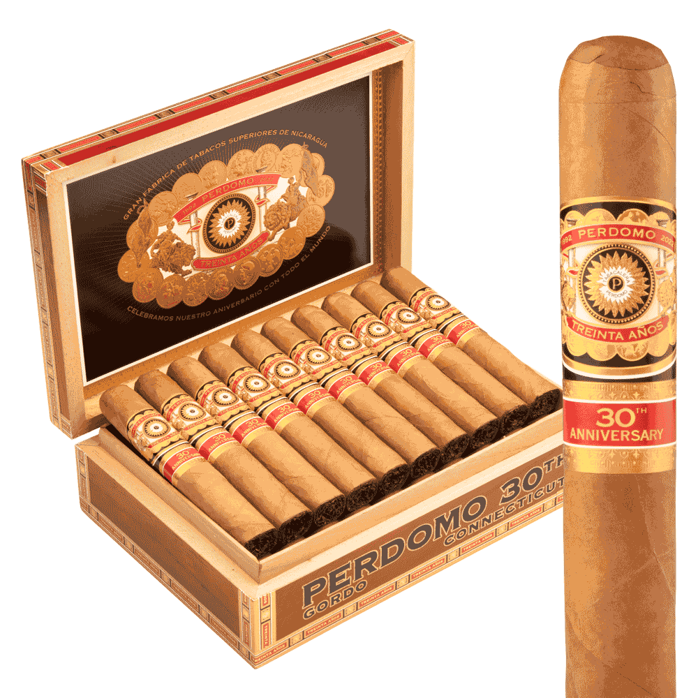 Perdomo 30th Anniversary Connecticut Gordo / 6 x 60 Box of 30