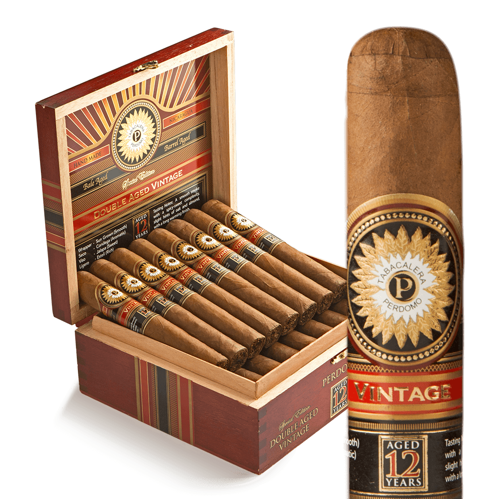 Perdomo Double Aged 12 Year Vintage Sun Grown Epicure / 6 x 56 Box of 24