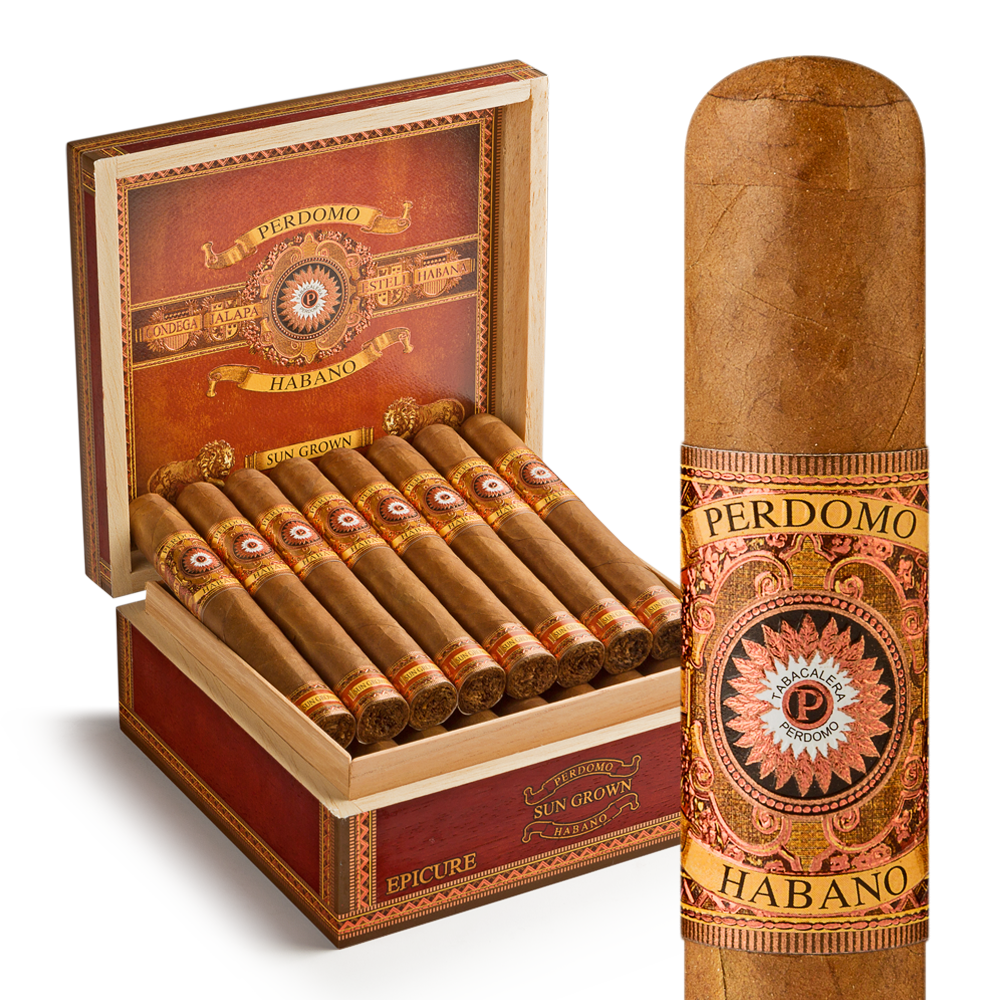 Perdomo Habano Bourbon Barrel-Aged Sun Grown Epicure / 6 x 54 Pack of 5