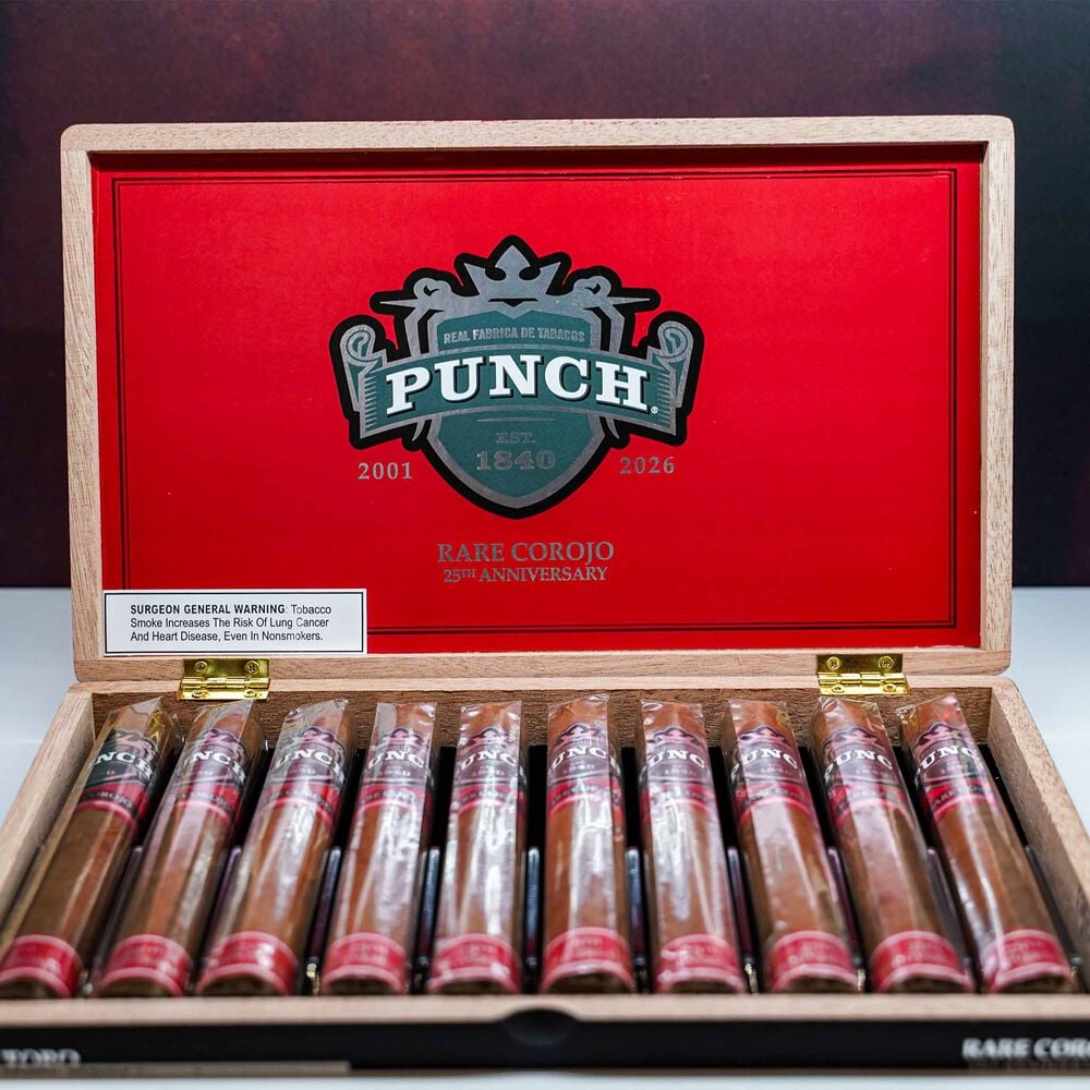 Punch Rare Corojo 25th Anniversary Toro / 6 x 54 Box of 10