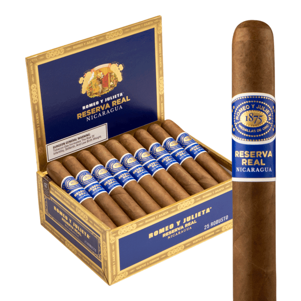 Romeo y Julieta Reserva Real Nicaragua Robusto / 5 x 50 Box of 25