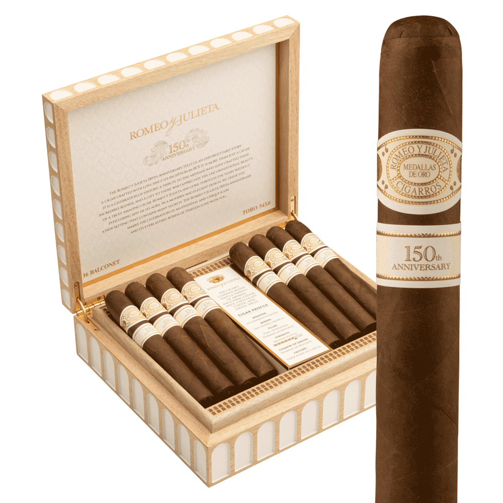 Romeo y Julieta 150th Anniversary Balconet / 6 x 54 Box of 16