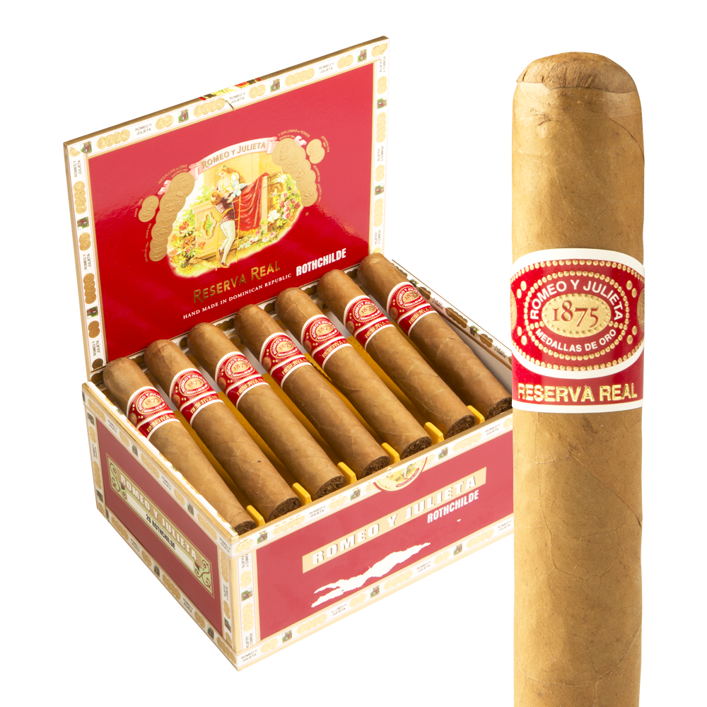 Romeo y Julieta Reserva Real Rothchilde Tubo / 5 x 52 Box of 20 Aluminum Tubes
