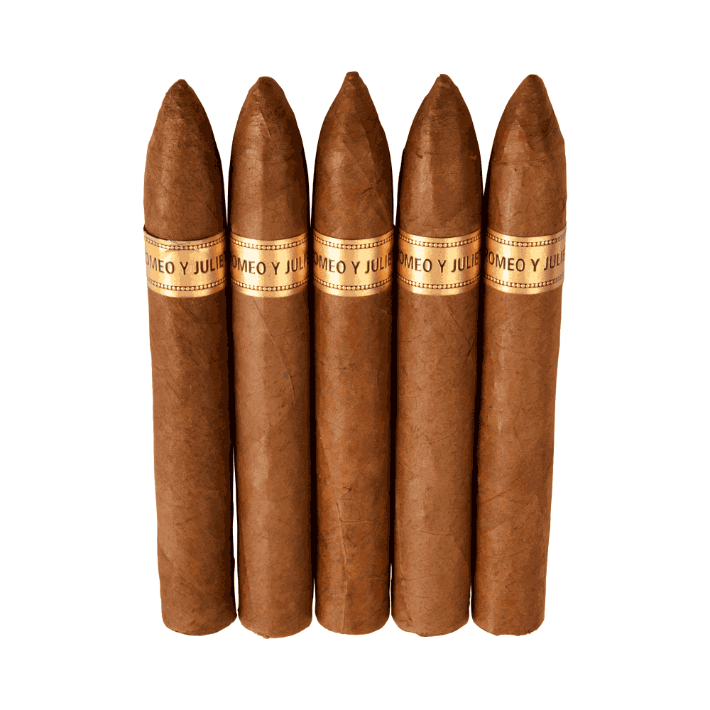 Romeo y Julieta 1875 Numeros Dos / 6.12 x 52 Box of 10 Aluminum Tubes
