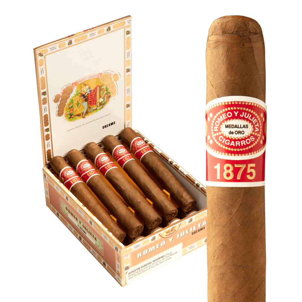Romeo y Julieta 1875 Dreams / 6 x 50 Box of 10 Glass Tubes