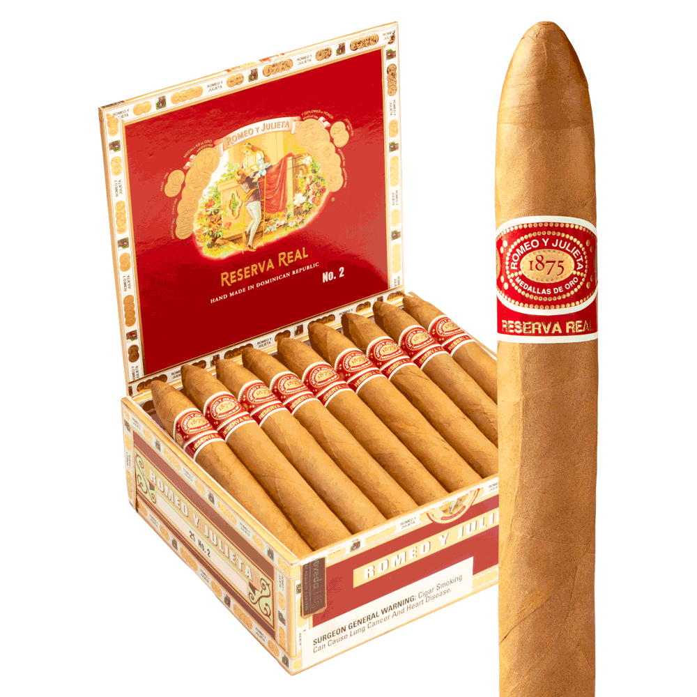Romeo y Julieta Reserva Real No. 2 Belicoso Box-Pressed / 6.12 x 52 Pack of 5
