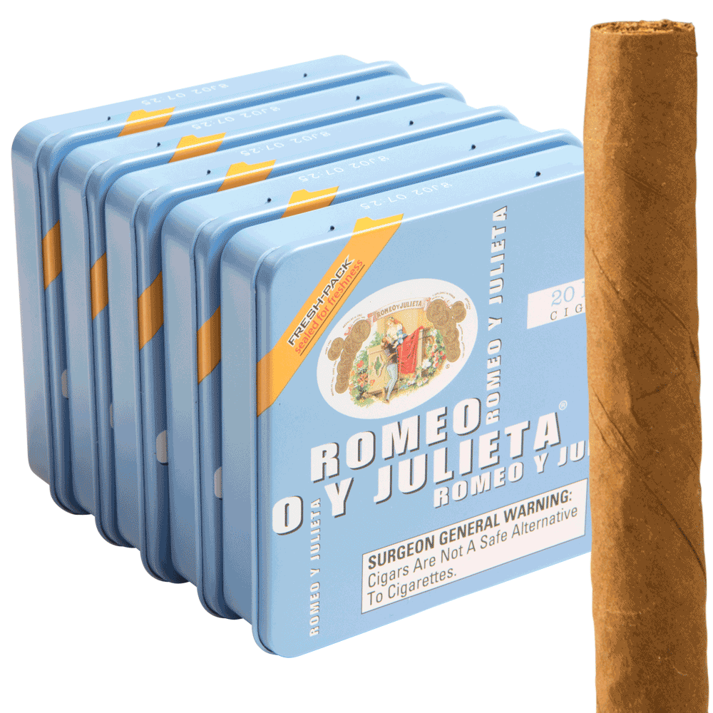Romeo y Julieta 1875 Mini Blue / 2.88 x 20 5 tins of 20 (100 total)