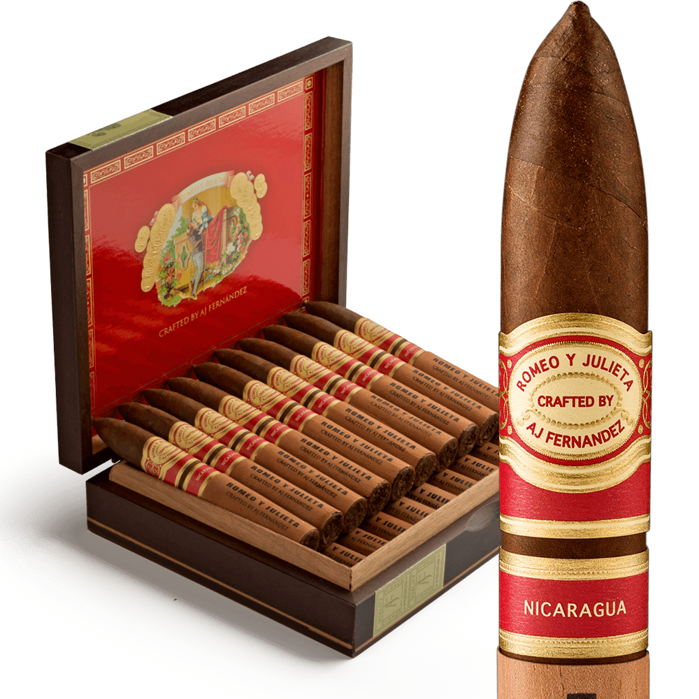 Romeo y Julieta Crafted by AJ Fernandez Belicoso / 6 x 52 Pack of 5