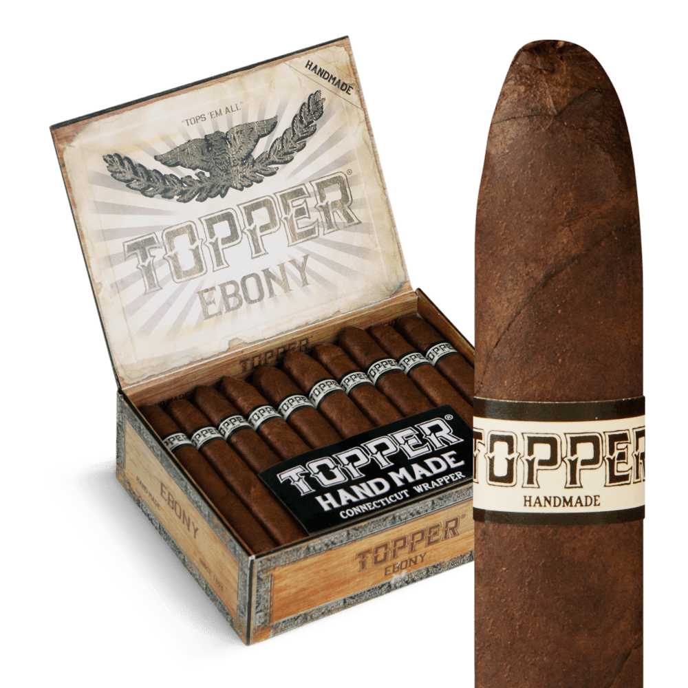 Topper Handmade Ebony / 5.5 x 47 Box of 30