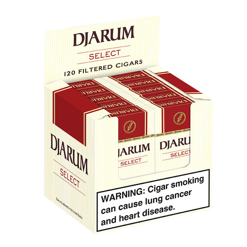 Djarum Filtered Cigars Select / 3.5 x 20 10 Packs of 12 (120 total)