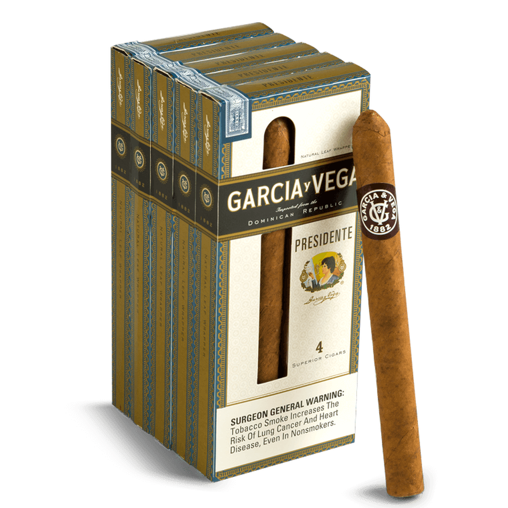 Garcia y Vega President / 6 x 44 5 Packs of 4 (20 total)