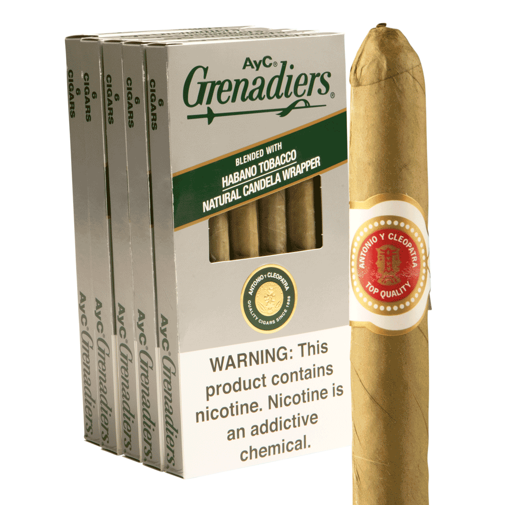 Antonio y Cleopatra Grenadiers / 6.25 x 33 5 Packs of 6 (30 total)
