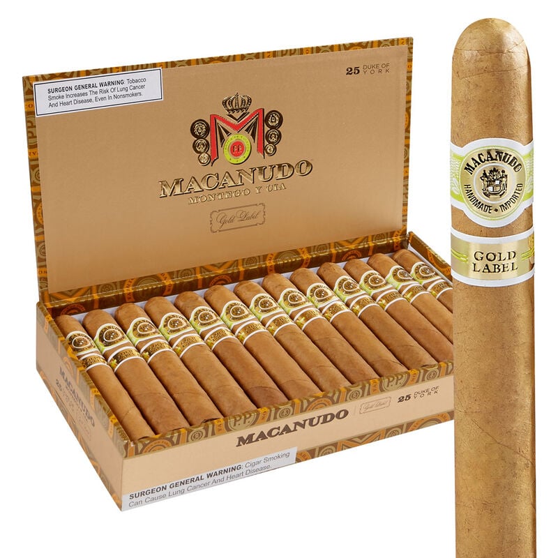 Macanudo Gold Label Box of 25
