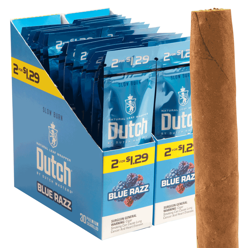 Dutch Masters Blue Razz Limited Edition / 4.5 x 28 30 Packs of 2 (60 total)