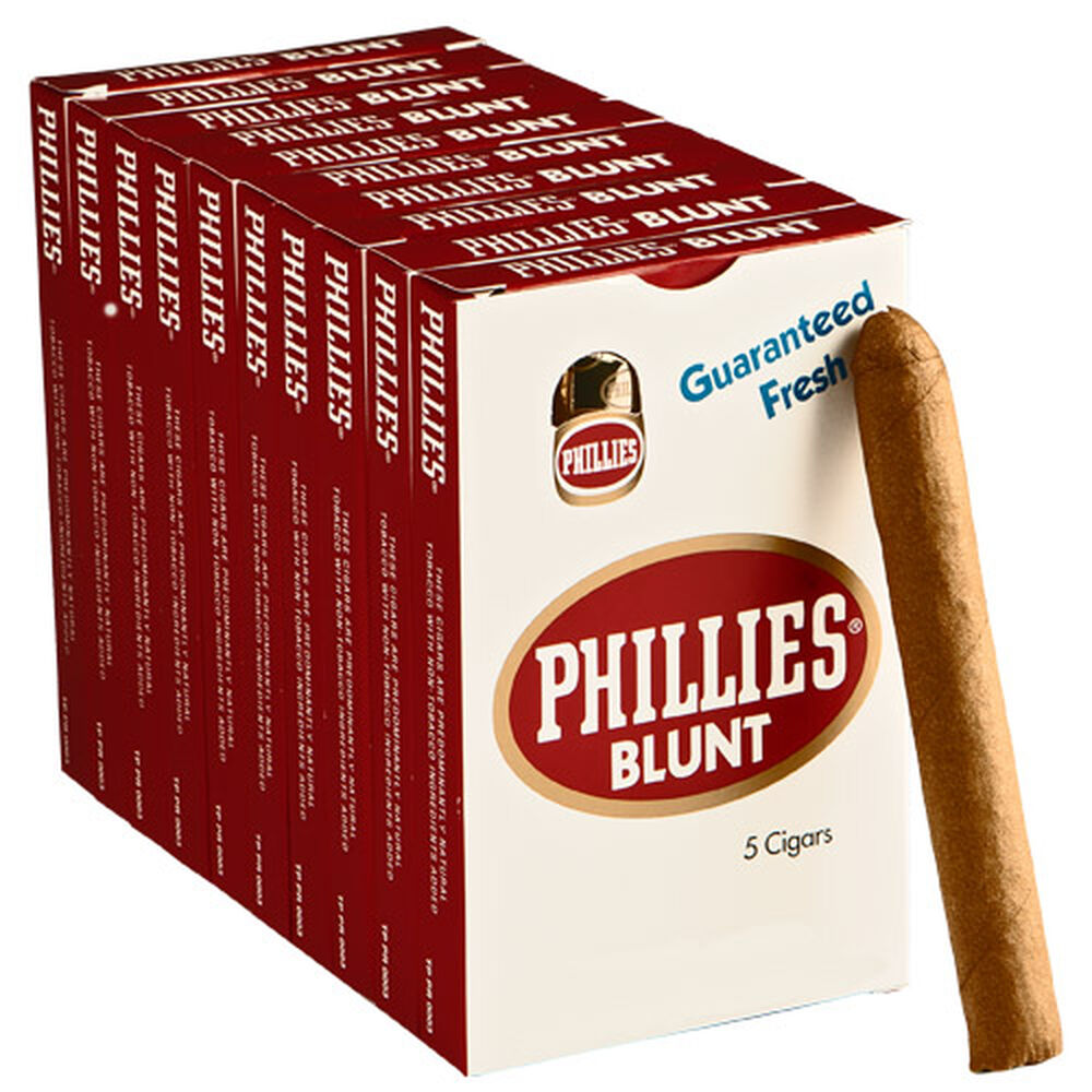 Phillies Cigars Blunt / 4.88 x 42 10 Packs of 5 (50 total)