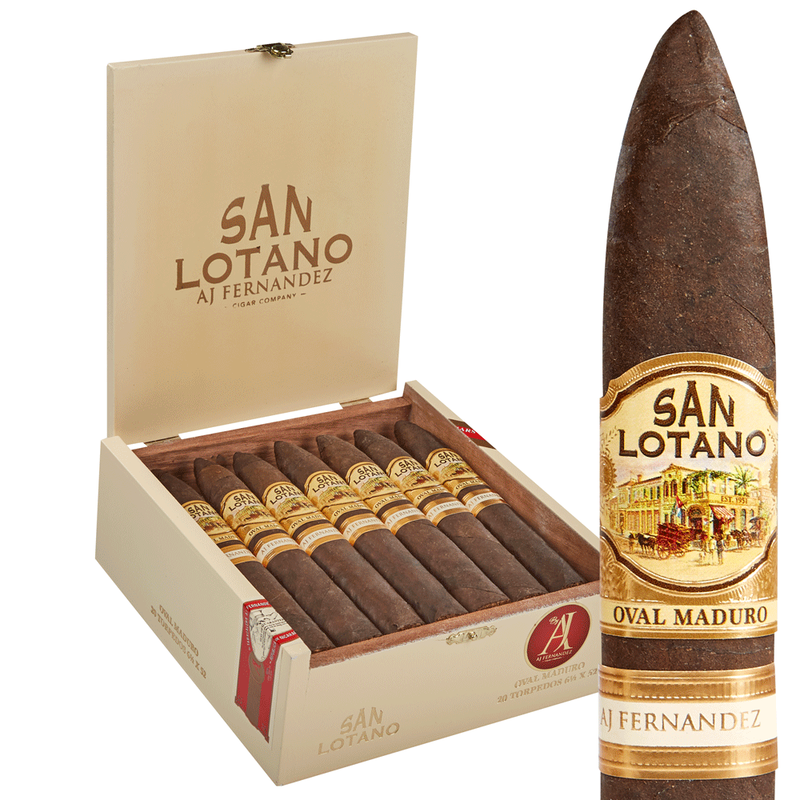 San Lotano Oval Maduro by AJ Fernandez Box of 20