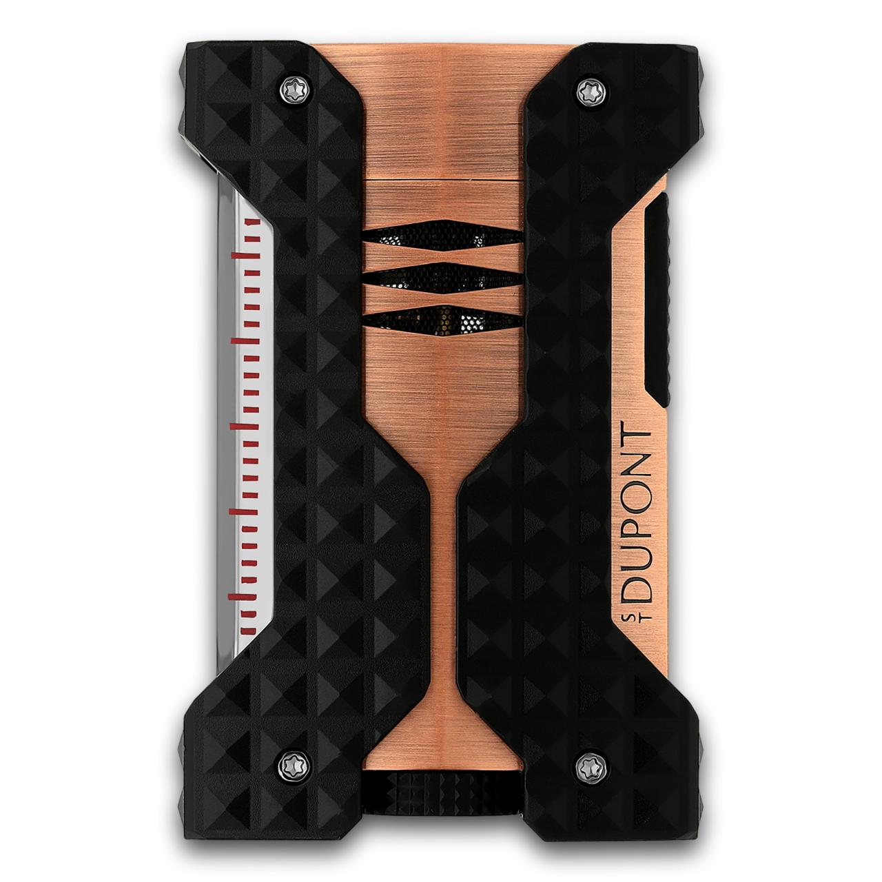 S.T. Dupont Defi Windproof Wide Soft Flame Cigar Lighter | Black and Gold