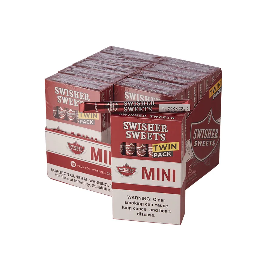 Swisher Sweets Mini Cigarillos B1G1 (12) Natural | Cigarillo | Pack of 120