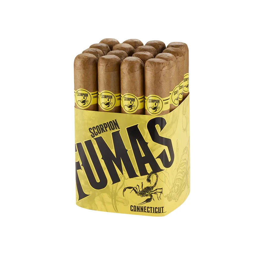 Camacho Scorpion Fumas CT 6x60 Natural | Gordo | Bundle of 16