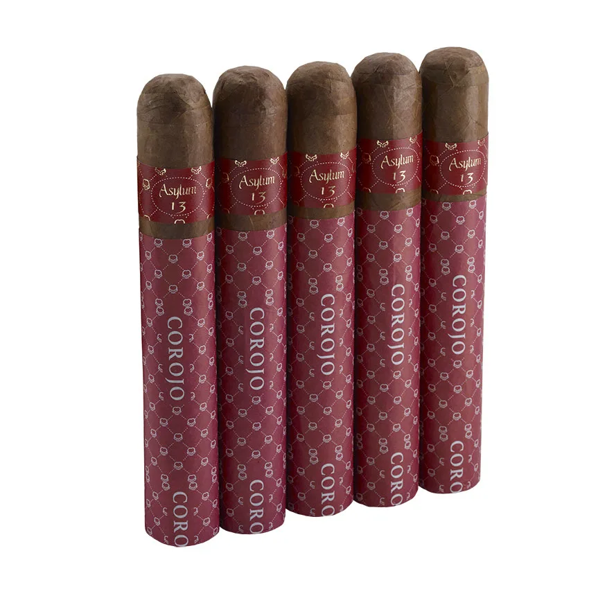 Asylum 13 Corojo 80 X 8 Natural | Gigante | Pack of 5