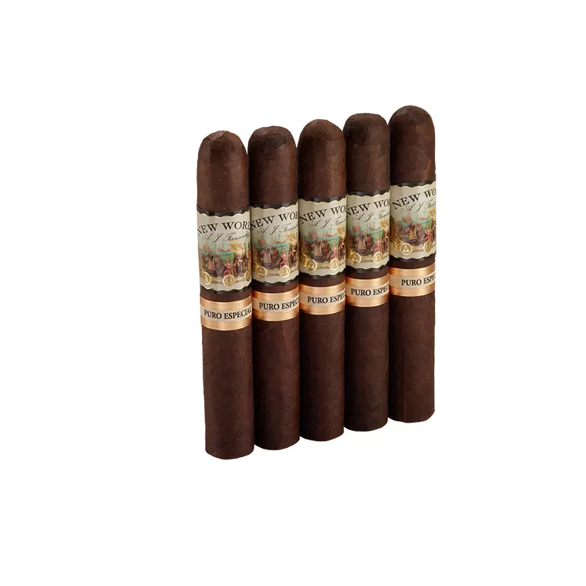 AJF New World Puro Gordo Natural | Gordo | Pack of 5