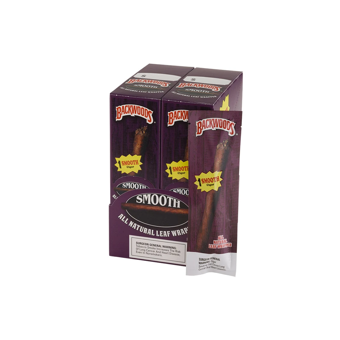 Backwoods Smooth Dark Natural | Small Cigar | Pack of 5