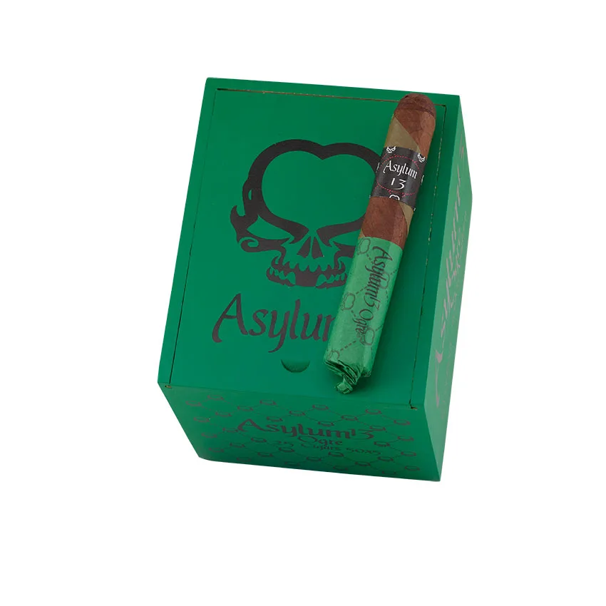 Asylum 13 Ogre 50x5 Barber Pole | Robusto | Box of 25