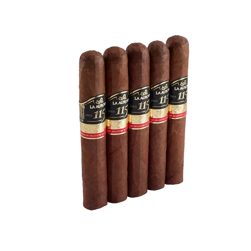 La Aurora 115th Anniversary Gran Toro Natural | Gordo | Pack of 5