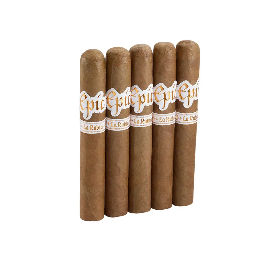 Epic La Rubia Robusto Natural | Robusto | Pack of 5