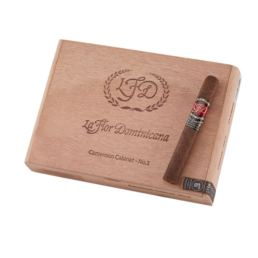 La Flor Dominicana Cameroon Cabinet Number 3 Natural | Corona | Box of 24