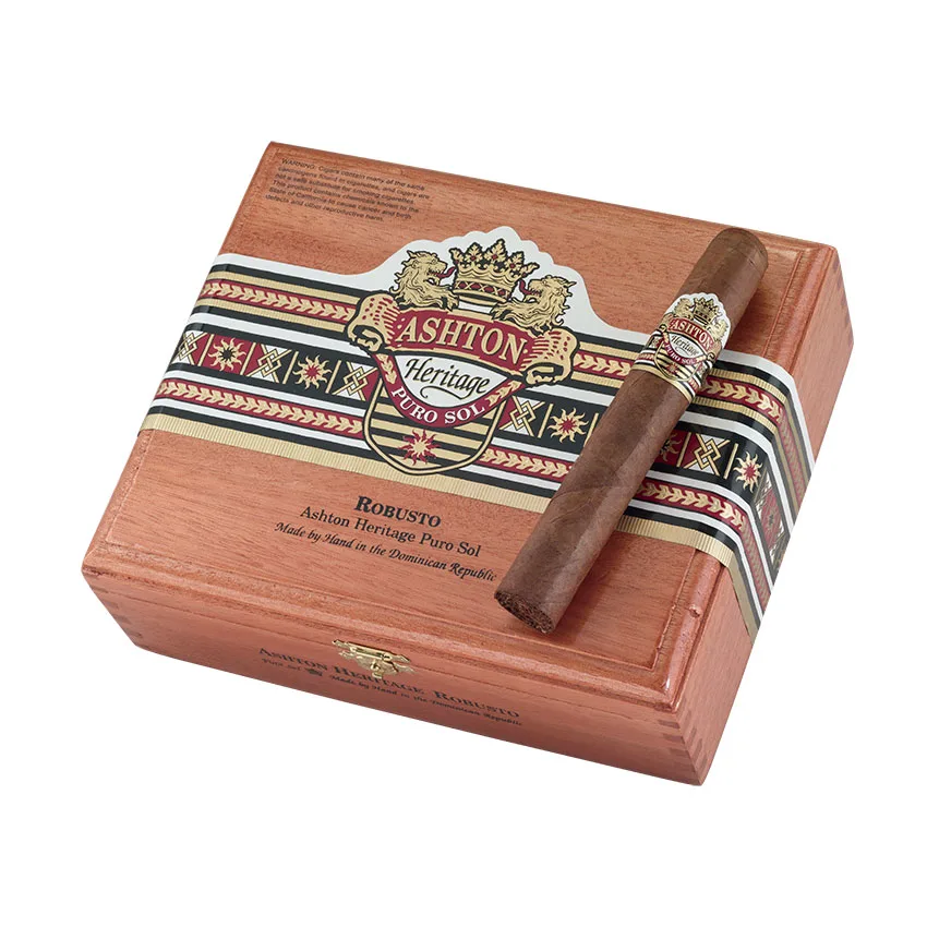 Ashton Heritage Puro Sol Robusto Natural | Robusto | Box of 25