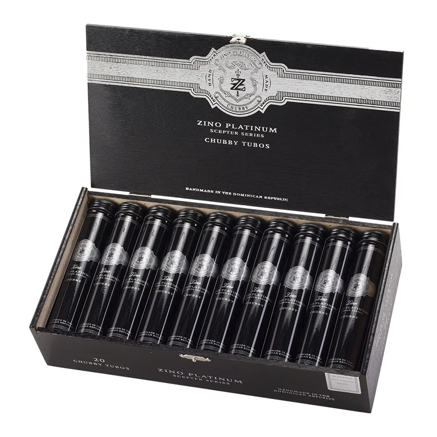 Zino Platinum Scepter Chubby Tubos Natural | Figurado | Box of 20