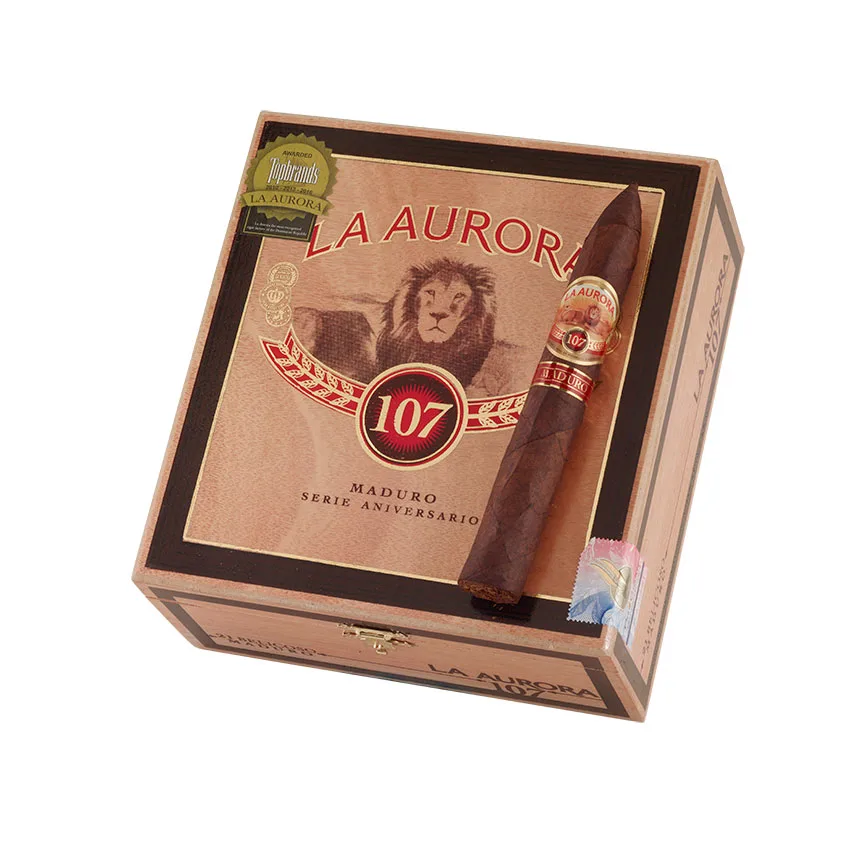 La Aurora 107 USA Maduro Belicoso | Belicoso | Box of 20
