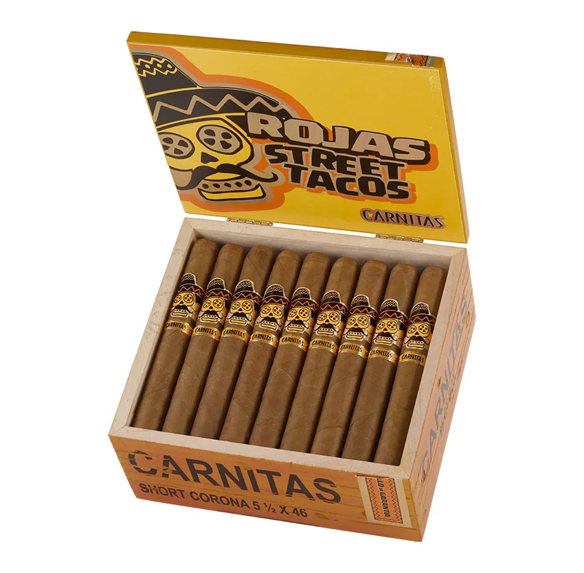 Rojas Street Tacos Carnitas Short Corona Natural | Cuban Corona | Box of 25