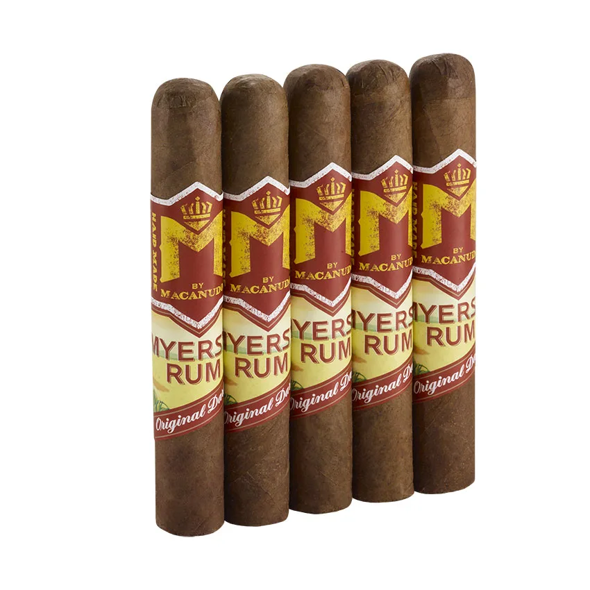 M By Macanudo Myer's Rum Robusto | Pack of 5
