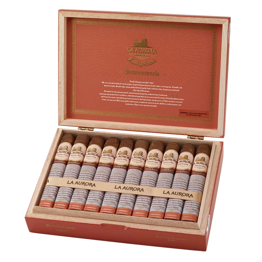 La Aurora Family Creed Perseverancia Gran Toro Maduro | Gordo | Box of 20