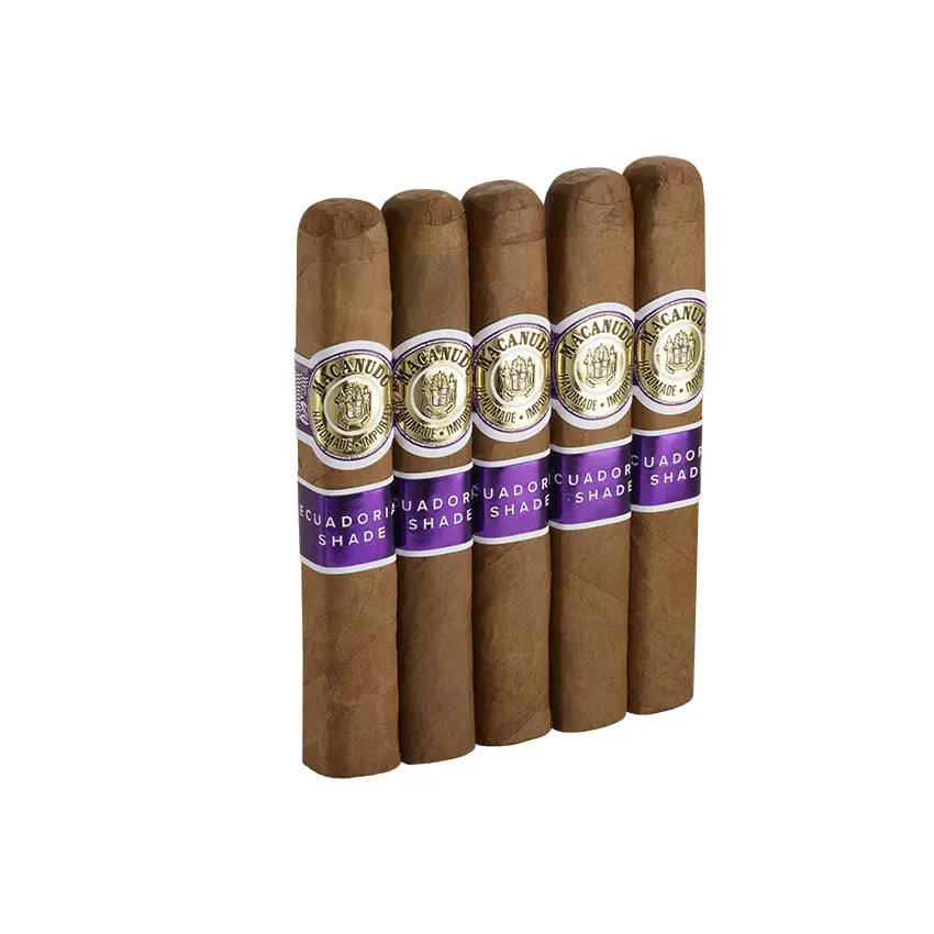 Macanudo Ecuadorian Shade Robusto Natural | Robusto | Pack of 5