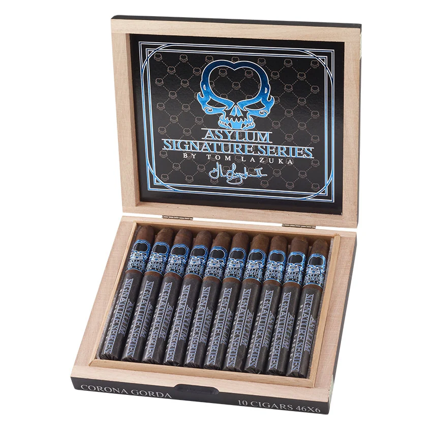 Asylum Signature Series by Tom Lazuka Corona Gorda 46 x 6 Maduro | Corona Gorda | Box of 10