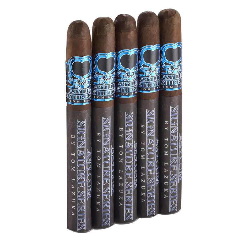 Asylum Signature Series by Tom Lazuka Corona Gorda 46 x 6 Maduro | Corona Gorda | Pack of 5
