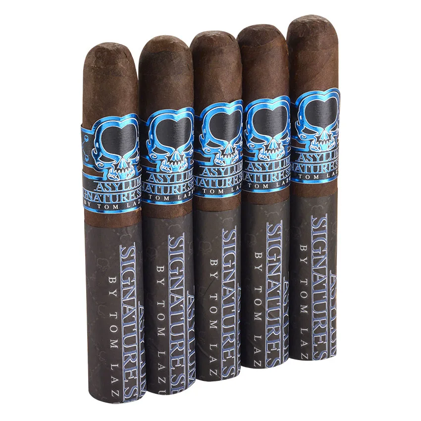 Asylum Signature Series by Tom Lazuka Robusto 5 x 50 Maduro | Robusto | Pack of 5