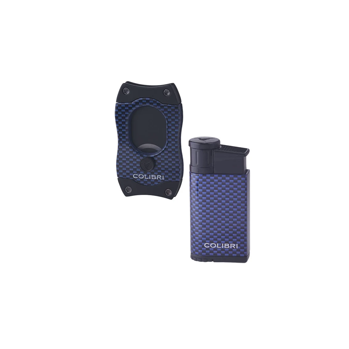Colibri Blue Carbon Fiber Gift Set