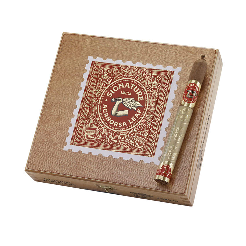 Aganorsa Leaf Signature Selection Corojo Corona Gorda Natural | Corona Gorda | Box of 20
