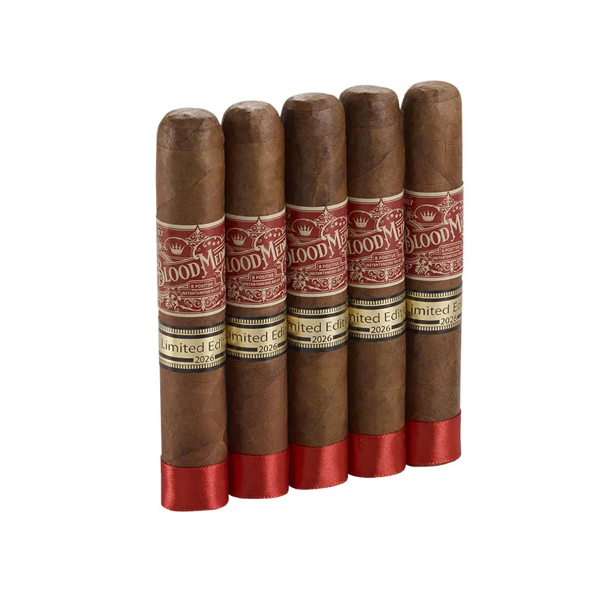 Crowned Heads Blood Medicine B Positive 5x52 LE 2026 Maduro | Robusto | Pack of 5