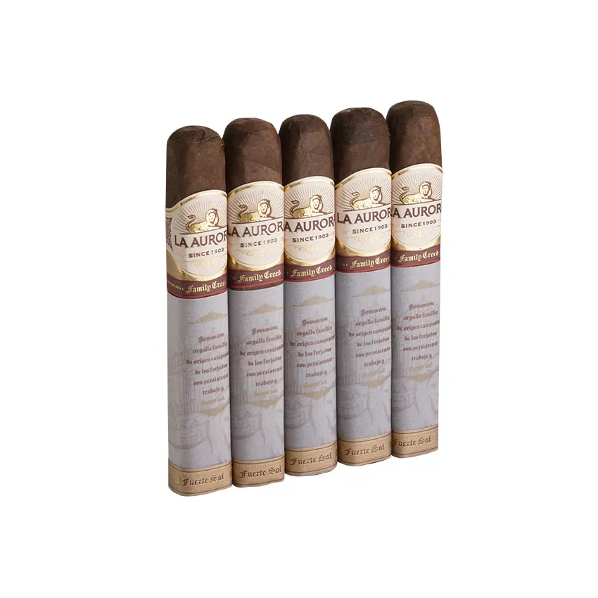 La Aurora Family Creed Fuerte Sol Gran Toro Maduro | Gran Toro | Pack of 5